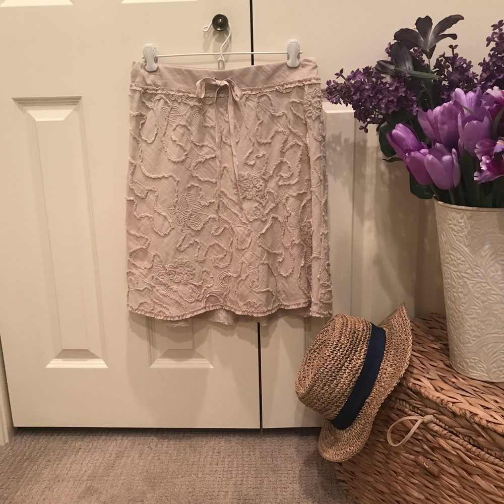 Max Studio light khaki skirt Size S
